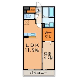 メゾン新守西の物件間取画像